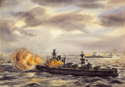 Opening the Attack, USS Arkansas