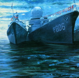 Nato Frigates in NY Harbor