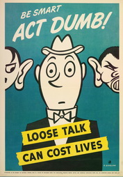 Be Smart Act Dumb; Loose Talk Can Cost Lives