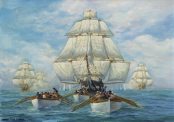 Constitution Escaping the British Fleet