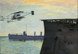 USS Birmingham Launches Plane 1911