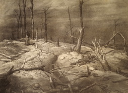 WWI Battle Aftermath Scene