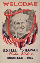 Welcome US Fleet to Hawaii, 1937