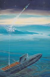 SUBMARINE FIRING POLARIS MISSILE