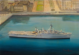 USS AUSTIN (LPD-4) AT NAPLES
