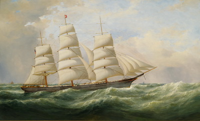 Three Masted Clipper Ship