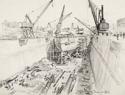 USS TENNESSEE UNDERGOING MODIFICATION IN DRYDOCK