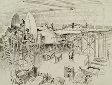 Patrol Bomber, Quarter Stern View Showing Trial Structure