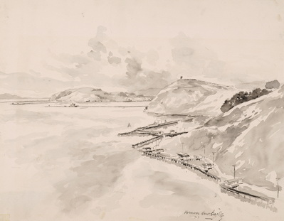 ENTRANCE TO VALLEJO STRIAT AS SEEN FROM THE CANIQUIRAS BRIDGE