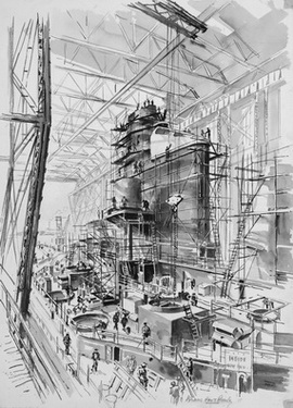 Building an Inner Turret USS South Dakota, Camden, NJ (Building a Turret Weldment)