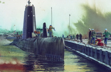 Berthing the Newly Arrived Submarine