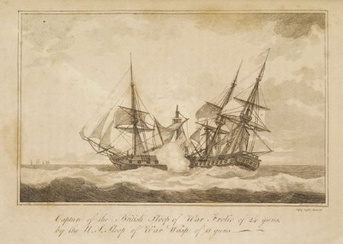 Capture of the British Sloop of War Frolic of 24 Guns by the US Sloop of War Wasp of 18 Guns