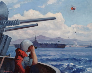 USS Boxer Taking on Evacuees