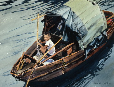 Boy in Sampan, Hong Kong