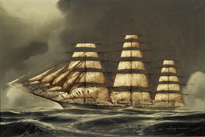 Sailing Vessel, 3 Masted Ship