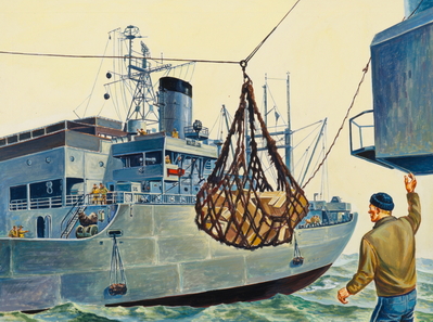 RESUPPLY AT SEA