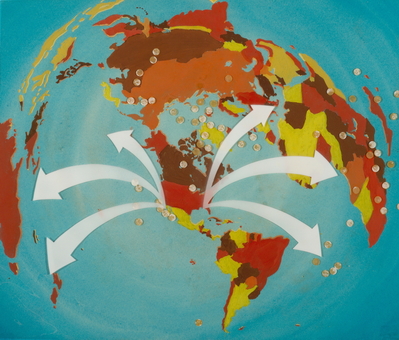 WORLD MAP - AMERICAN PRESEPCTIVE