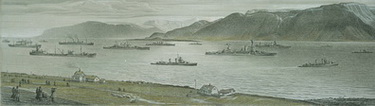 First Task Force Assembled For Foreign Service In World War II Steamed Into Reykjavik on July 7  