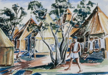 Tents At CUB 13 (New Calendonia Receiving Station Noumea) 