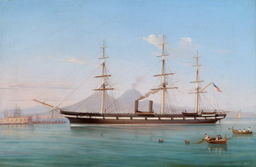 USS Congress in Bay of Naples