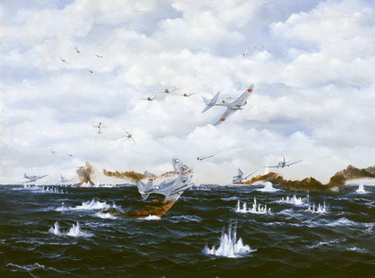 Destruction of A Torpedo Bomber, USS Hornet