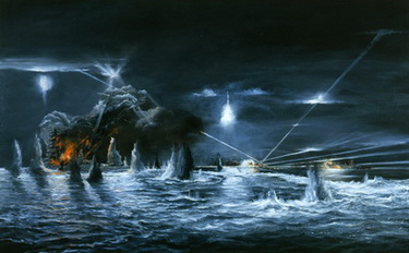 Destruction of IJN Kirishima 11/42 Guadalcanal