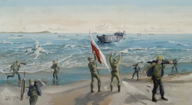 USMC Landing Da Nang, Vietnam - Marines Coming Ashhore