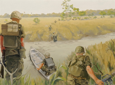 9TH INFANTRY TROOPS LANDED BY RIVER