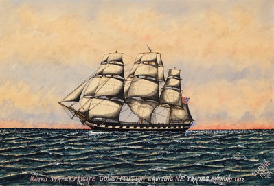 PORT SIDE VIEW OF USS CONSTITUTION