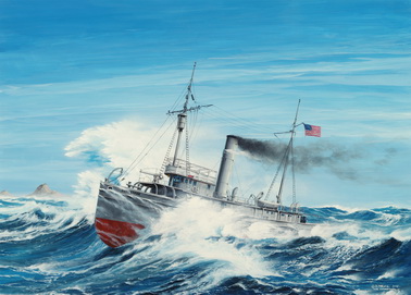 USS Conestoga (AT-54) Battling the Gale that Ultimately Claimed Her