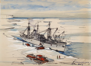 USS Arneb at Kainan Bay, Antarctic