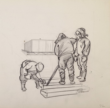 Untitled, Three Men at Work