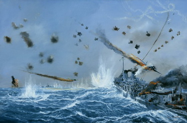 Kamikaze Attack on USS Laffey