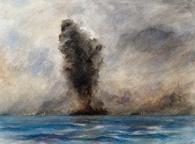 LOSS OF THE BATTLECRUISER QUEEN MARY, MAY 31, 1916