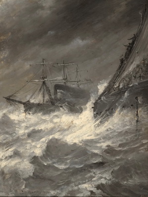 A SHIP IN DISTRESS, A SHIP TO THE RESCUE