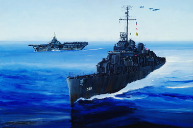 USS Stephen Potter and USS Hornet