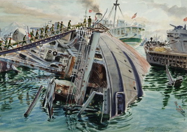 Harbor Wreckage Hospital Ship