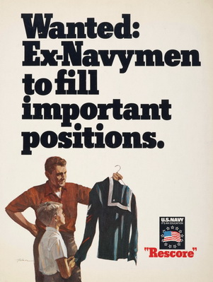 WANTED EX-NAVYMEN TO FILL IMPORTANT POSITIONS