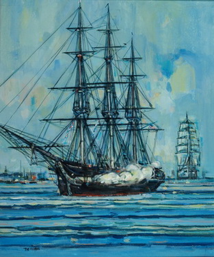 USS Constitution Leading Tall Ship