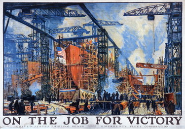 On the job for victory - US shipping board emergency fleet corporation