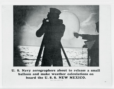 US Navy Aerographers about to release a small ballon