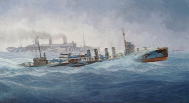 A Fast Convoy; USS Allen (DD-66) & USS Leviathan (SF-1326)