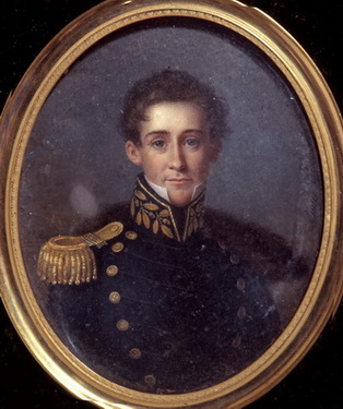 Portrait Miniature of an Unknown Naval Lieutenant