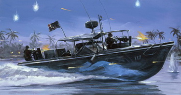 River Boat 117 Under Attack at Night