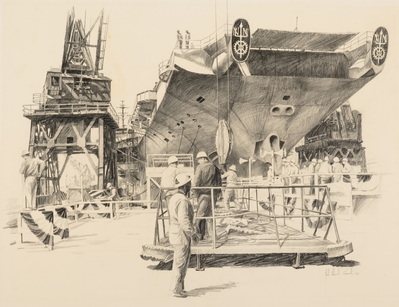BUILDERS SET THE STAGE FOR THE LAUNCH OF THE JOHN F. KENNEDY