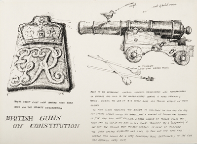BRITISH GUNS ON CONSTITUTION