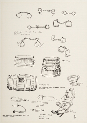 LEG IRONS & GROG TUB