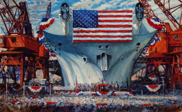 Launching of USS John F. Kennedy