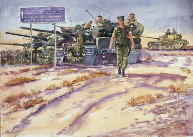 Al Jubayl, Arrival of Marines’ M1 Tanks