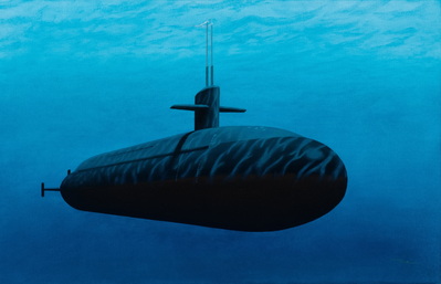 USS NEBRASKA UNDER WAY